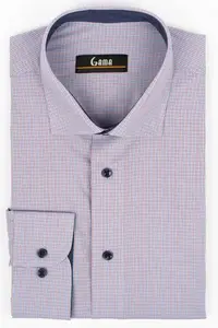 Camasa barbati 24-1917 Regular Fit, bleu/carouri rosu si alb, Gama | marimea 43/44