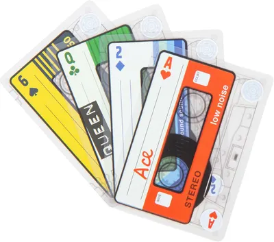 Cărți de joc Kikkerland - Cassette Cards
