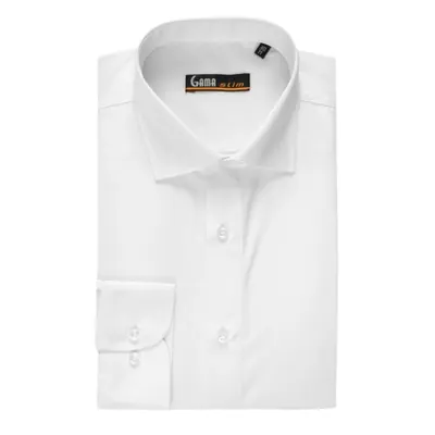 Camasa barbati 9565(1400) Slim Fit, alb uni, Gama | marimea 43/44