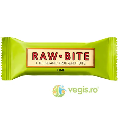 Baton Raw cu Limeta Picanta fara Zahar Adaugat si fara Gluten Ecologica/Bio 50g