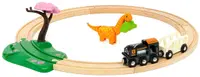Set de joacă Brio - Trenul cu dinozauri și șine