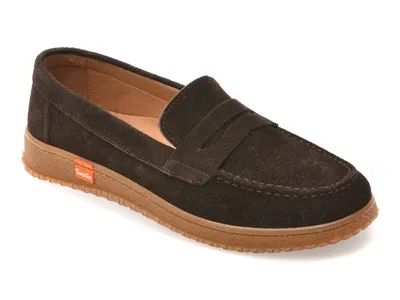 Mocasini GRYXX maro, TG1899, din piele intoarsa