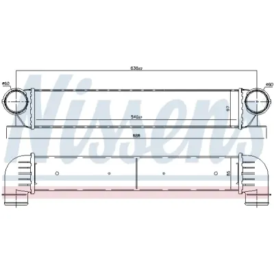 Intercooler, compresor NISSENS 96726