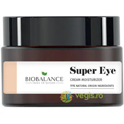Crema Contur Ochi Intensiv Hidratanta cu Colagen Hidrolizat 3% + Acid Hialuronic 1.5% + Vitamina C 0.5% Super Eye 20ml