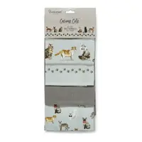 Set 3 prosoape de bucătărie Cooksmart ® Curious Cats