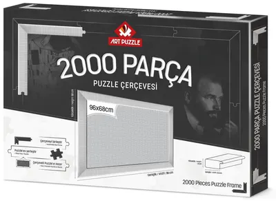 Rama pentru puzzle Art Puzzle - Albă, pentru 2000 piese