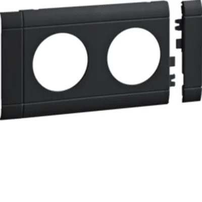 Mască dublă fără halogen, 80mm, negru grafit