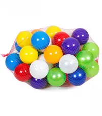 Set bile colorate din plastic 30 piese 9 cm