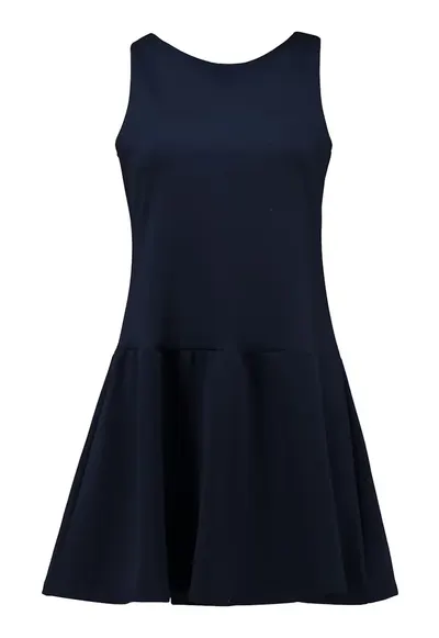 Rochie mini cu croiala evazata - Bleumarin