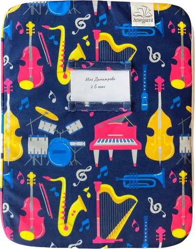 Dosar textil pentru manuale Anegami - Muzică