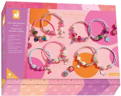 Trusă creativă Janod - 8 brățări DIY Feel Good
