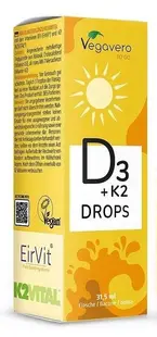 Vitamin D3 + K2, picături, 31.5 ml, Vegavero