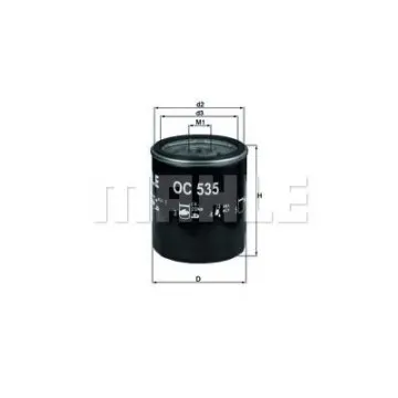 Filtru ulei MAHLE ORIGINAL OC 535