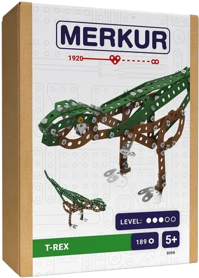 Constructor de metal Merkur - Tyranosaurus Rex, 189 piese