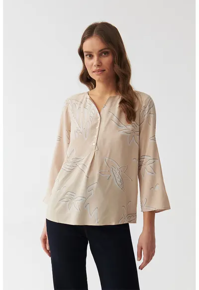 Bluza cu model Isola - Alb fildes