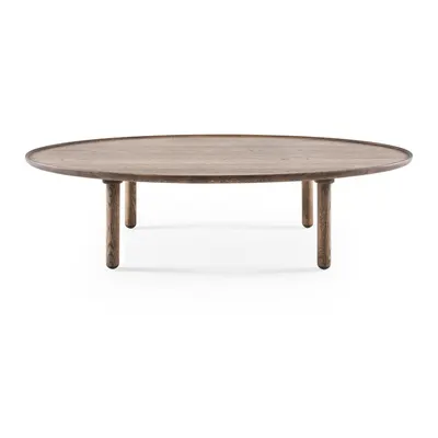 Măsuță de cafea maro din lemn de stejar 65x120 cm Mu – Gazzda