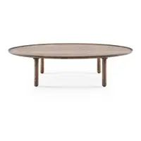 Măsuță de cafea maro din lemn de stejar 65x120 cm Mu – Gazzda