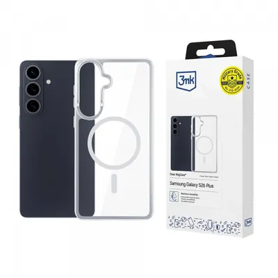 Husa MagSafe pentru Samsung Galaxy S26 Plus S947, 3MK, Armor MagCase, Transparenta