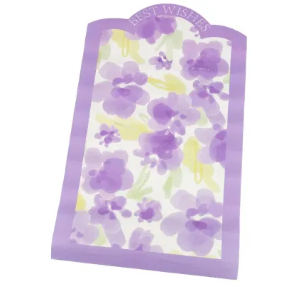Foi de ambalat decorative model floral Best Wishes - mov (set 10 buc) - Default Title
