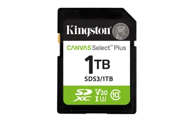 Card de memorie Kingston Canvas Select Plus Gen3 Micro-SDXC, 1 TB, Clasa 10
