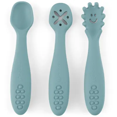 Petite&Mars Take&Match 6m+ linguriță pentru copii Frosted Sky 3 buc