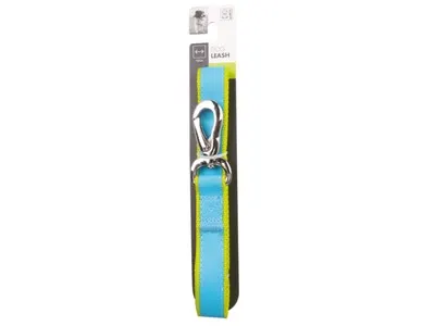 Lesa pentru caini, neagra, din poliester si neopren, lungime 2x100 cm, pentru caini cu greutate de pana la 25 kg
