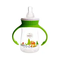 Biberon Ursul pacalit de vulpe cu manere 125 ml Minut Baby 0+