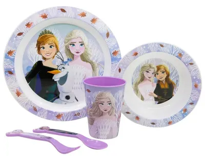 Set pentru masă Stor - Micro, Frozen Autum Leaves, 5 piese