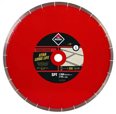 Disc diamantat pt. gresie portelanata 350mm, SPT 350 Premium - RUBI-32936