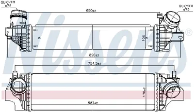 Intercooler potrivit BMW 2 (F45), X1 (F48); MINI (F56), (F57), CLUBMAN (F54), COUNTRYMAN (F60) 2.0 11.13