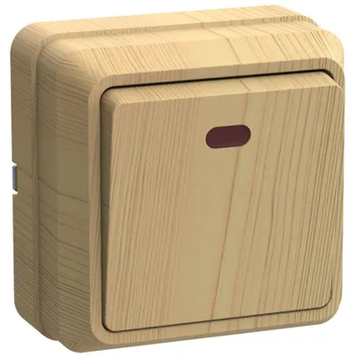 VC20-1-1-OS Intrerupator with an indicator 10A OKTAVA (pine)
