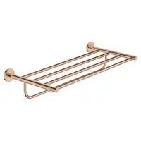 Suport prosop Grohe Essentials 40800DA1, 600 mm, 5 suporti, montare pe perete, fixare ascunsa, lucios, Warm Sunset