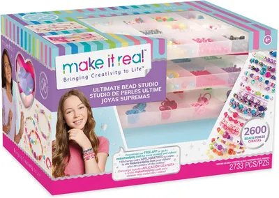 Set creativ Make it Real - Creează-ți brățări cu cutie de depozitare
