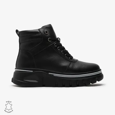 Ghete dama din Piele Naturala CRL0650 Negre