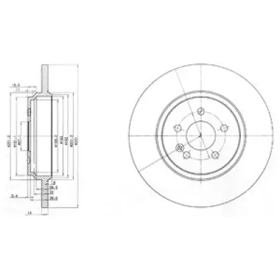 Disc frana DELPHI BG3728