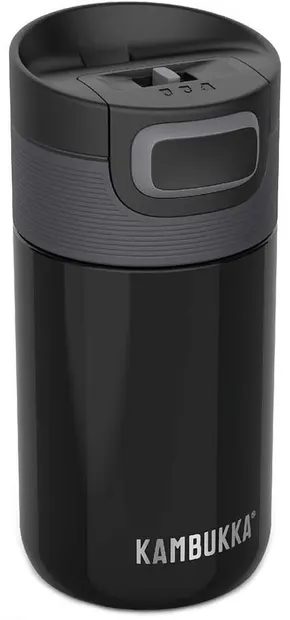 Cană termică Kambukka Etna - neagra, 300ml