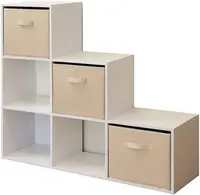 Organizator pentru copii Ginger Home – Raft cu 6 compartimente și 3 cutii