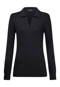 Pulover slim-fit cu model torsade - Albastru ultramarin