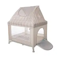 Tarc de joaca pentru copii Lorelli My Place Beige tip casuta 100 x 100 x 125 cm