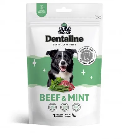 Pet s Dessert Dentaline Sticks pentru Igiena Dentara cu Vita si Menta