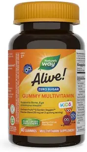 Alive Kids Gummy Multivitamin, 40 tablete masticabile, Nature's Way