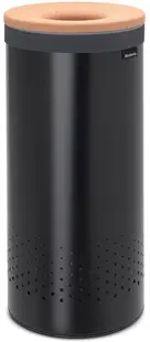 Coș de rufe Brabantia - 60 l, negru, capac din plută