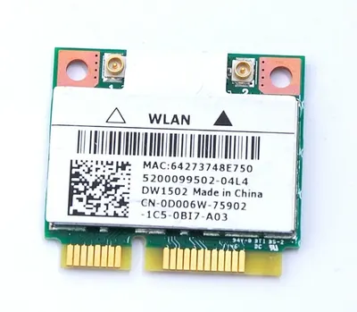 Placa de Retea: Dell Dw1502; Wireless 150 Mbps; Upci; Ref