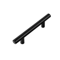 Maner cilindric Mobila, Negru, din Metal, 128 mm