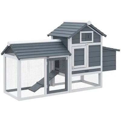 Pawhut Cotet Lemn Prefabricat – Pentru 2 Gaini, Ideal pentru Gradina | Aosom Romania