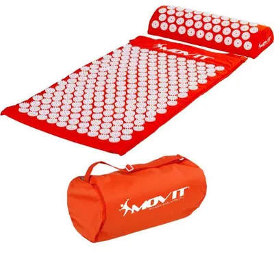 Covoras de presopunctura, MOVIT®, cu perna 75x44 cm, portocaliu