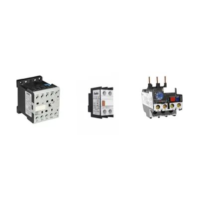 Pachet Echipamente Electrice Esentiale: Contactor 7.5KW (1 NI), Releu Termic (1.6A-2.5A) si Contacte Auxiliare – Control si Protectie Fiabila pentru Aplicatiile Tale Industriale