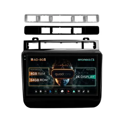 Navigatie 2K Volkswagen Touareg (2010-2018), Android, S-Quadcore 4GB RAM + 64GB ROM, 9.5 Inch - AD-BGS90042K+AD-BGRKIT051