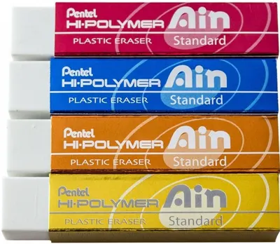Radiera Pentel - ZETH07 AIN, HI-Polymer, Sortiment