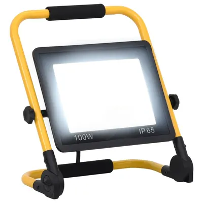 Gossi proiector cu led si maner, alb rece, 100 w